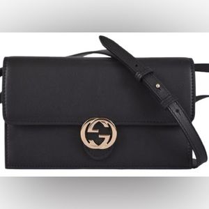 GUCCI BLACK CROSS BODY BAG
